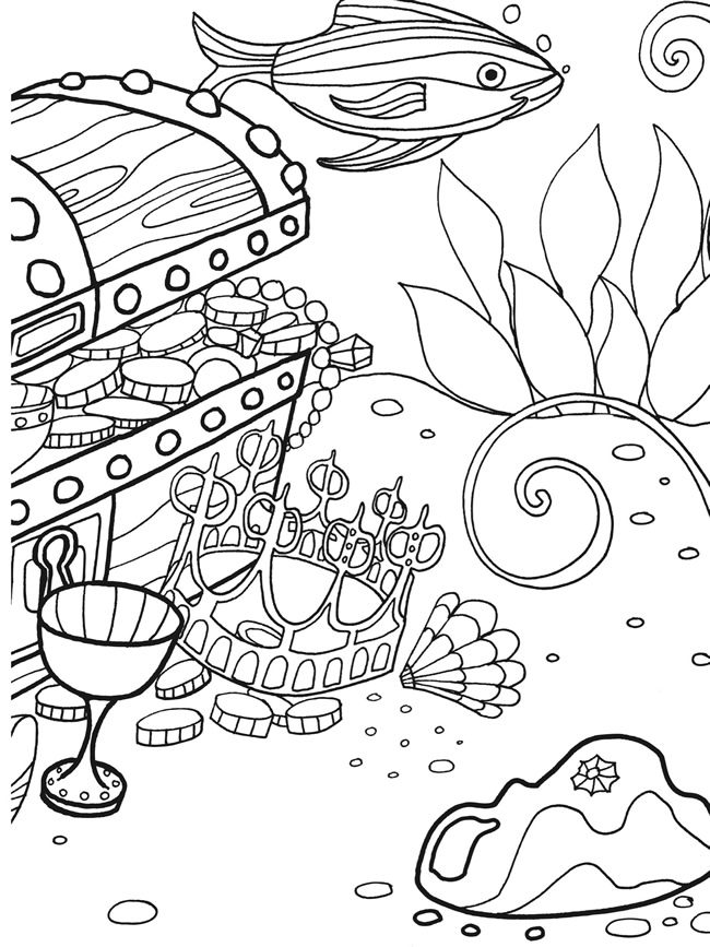  AquaMobile Coloring Sheets Bottom of the Ocean